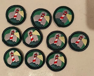 Junior Pfadfinder Leuchthaus ABZEICHEN rund grün Pfadfinder zum Aufnähen - Bild 1 von 1