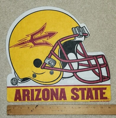 ASU Arizona State Sun Devils шлем настенный знак вентилятор декор пещеры - Изображение 1 из 2