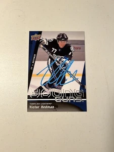 Victor Hedman Signed Autographed 2009-10 Upper Deck Young Guns Jumbo #XL-12 - Picture 1 of 1