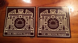 Lote de 2 calcomanías adhesivas vintage de Tailandia Bangkok - Imagen 1 de 2