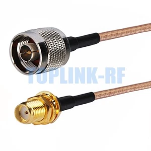 SMA Female Jack Bulkhead to N Male Plug Connector RF Pigtail Coaxial Cable RG316 - Zdjęcie 1 z 4