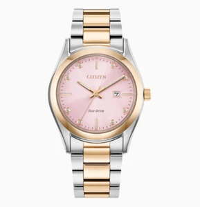 Citizen Diamond Pink Dial Watch EW2706-58X (Fedex 2 day) - Picture 1 of 2