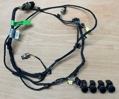 AUDI A3 8V Parking Sensor Wiring Loom + 4 Parking Sensors Front Bumper 2013-2018 - Image 1 of 4