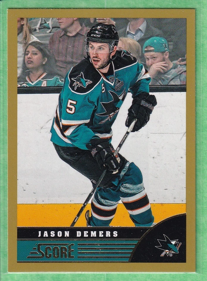 2013-14 Score Gold #433 Jason Demers San Jose Sharks - Image 1 of 2