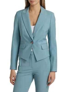 NWT $648 VERONICA BEARD Hosanna Crop Dickey Jacket 4 Sea Glass - Picture 1 of 6