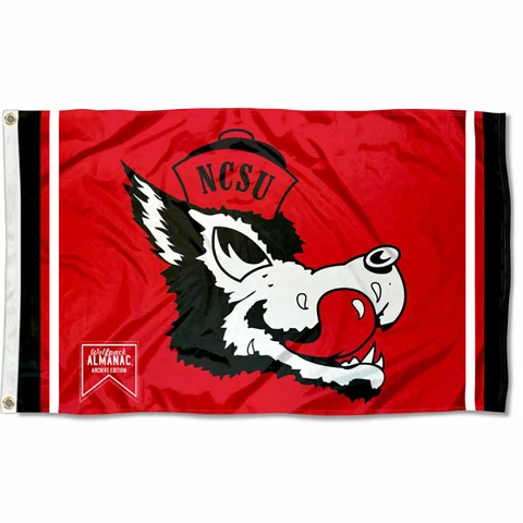 NC State Wolfpack Vintage Retro Throwback Large Outdoor Flag Cover