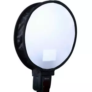 Easy-fold Round Mini Flash Softbox Diffuser Reflector for Pentax Metz Speedlite - Picture 1 of 11