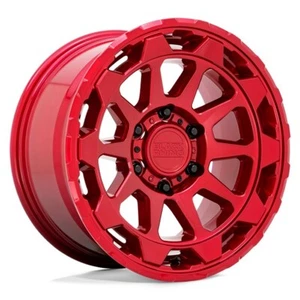 1890RTR025127R71 18x9 5x127 +2 Off. 71.6CB Black Rhino Rotor Candy Red-Set of 5 - Picture 1 of 1