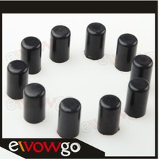 10PCS 6mm 1/4" Silicone Blanking Cap Intake Vacuum Hose End Bung Plug Black