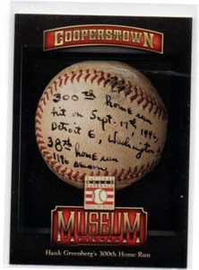 2013 Panini Cooperstown MUSEUM PIECES #3 Hank Greenberg DETROIT TIGERS insert 89