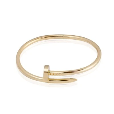 Auténtico Brazalete de Uñas Cartier Juste un Clou Oro Amarillo 18k, Talla 18 en Caja Foto 1 de 4