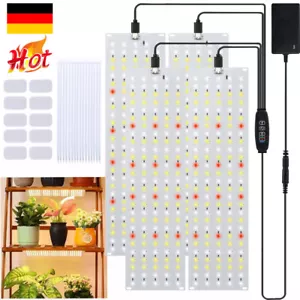 LED Pflanzenlampe Vollspektrum Gewächshaus Grow Light Wachstumslicht mit Timer - Bild 1 von 17