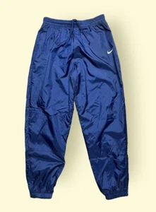Pantalones cortavientos vintage Nike años 90 para mujer XL azul de colección años 90 - Imagen 1 de 3
