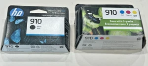 Genuine HP 910 Ink Cartridges-B/C/M/Y/ for HP8010 8028 Printer-OEM-4PK NEW!! - Picture 1 of 5