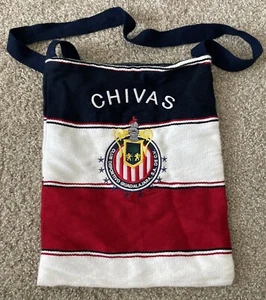 Chivas Club Deportivo Guadalajara Mexico Soccer Futbol Frabric Bag w/ Strap - Picture 1 of 5