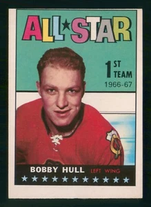 BOBBY HULL ALL-STAR 1967-68 TOPPS 67-68 NO 124 EX 72046 - Imagen 1 de 2