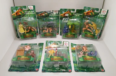 Lote de figuras Mattel Disney Tarzán de colección 1999 nuevas de stock Foto 1 de 4