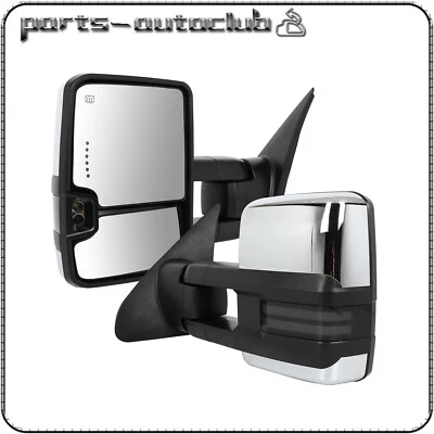 电动加热跑步信号灯牵引镜铬合金适用于 07-17 丰田苔原 — 第 1/4 张图片