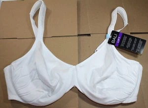 NWT BALI SIDE LIFT and SHAPING BRA 3353 cushion straps WHITE - Picture 1 of 6