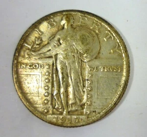 1917 Standing Liberty Quarter Nice Coin - Picture 1 of 2