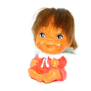 Vintage Moody Expression Dolls, Kawaii, Kitsch Tiki, Hawaiian Style Dolls - Picture 1 of 8