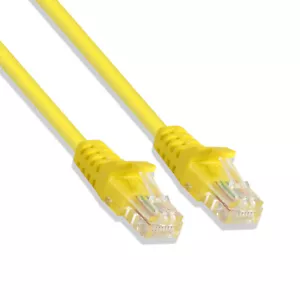 Yellow 2-feet premium Cat5e Patch LAN Ethernet Network Cable (10 Pack) - Picture 1 of 6