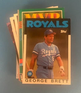 34-Card George Brett Baseball Card Lot HOF Kansas City Royals S536 - Picture 1 of 5