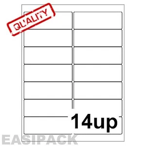 50 Sheets Address laser Inkjet LABELS 14 UP 99 x 38 mm - Imagen 1 de 1