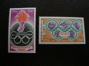 CONGO (brazzaville) - timbre - yvert et tellier aerien n° 123 124 n* (A7)stamp - Picture 1 of 1