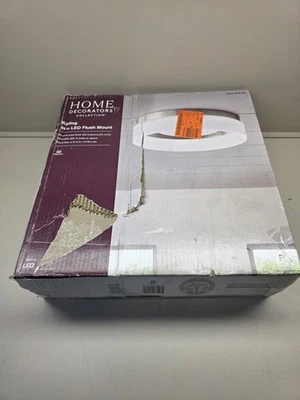 NIOB Decoración del Hogar 14" Kipling LED Luz de Montaje Al Ras, Níquel Cepillado y Acrílico Foto 1 de 4