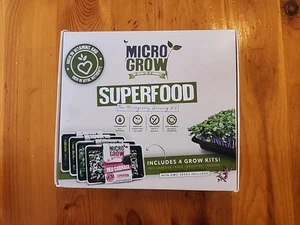 4 Sprouting kit Microgreens Super food Broccoli Kale Radish Red Cabbage NON GMO - Picture 1 of 4