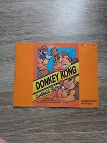 Donkey Kong Classics (NES, 1988) Instruction Manual Only
