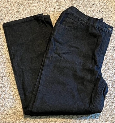 Woman Within ~ Womans Plus 14WP Black Elastic Waist Denim Jeans ~ NIP - Image 1 of 4