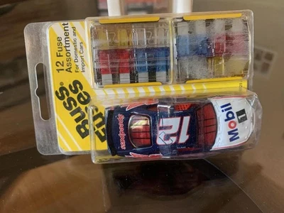 Jeremy Mayfield #12 Mobil 1 1:64 NASCAR diecast promo w/ Buss Fuses fuses includ - Image 1 of 4