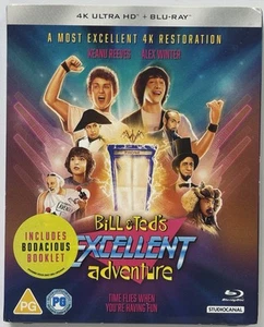 BILL & TED'S EXCELLENT ADVENTURE (1989) 4K UHD + Blu-ray w/OOP Slipcover MINT - Picture 1 of 8