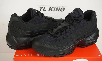 Nike Air Max 95 Recraft Leather GS Youth Triple Black Limited II4053-001 FS - Image 1 of 4