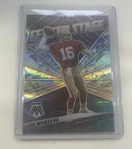 2021 Panini Mosaic - Center Stage Mosaic Joe Montana #CS16 Silver Prizm - Picture 1 of 2