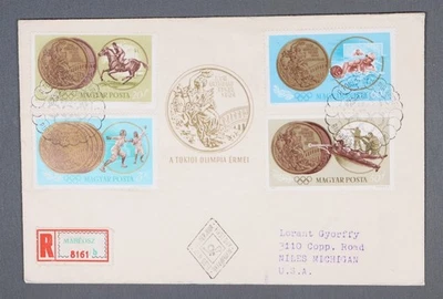 MayfairStamps Hungría FDC 1964 Juegos Olímpicos de Tokio Combo Primer Día Cubierta aau_59019 Foto 1 de 2