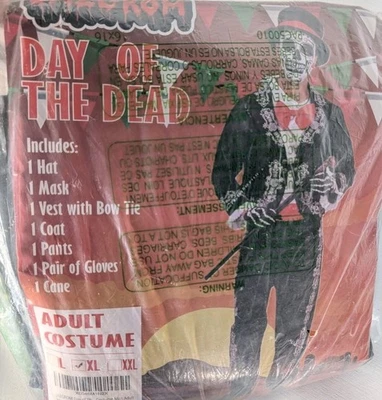 Men's Day of the Dead Mariachi Macabre Costume Including Sombrero #1671 - Image 1 of 2