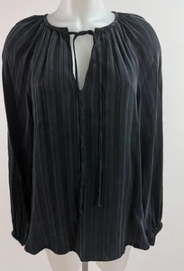Fifteen Twenty Black Joplin Peasant Blouse SZ L NWT $ 178 - Picture 1 of 4