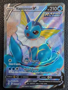 Vaporeon V - 172/203 Evolving Skies (Pokemon) Full Art Ultra Rare - Picture 1 of 2