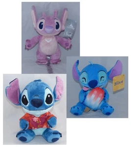 NEW Disney Store Stitch ANGEL 9" Pink Plush Toy & 2 Stitch Plush Toys - Picture 1 of 12