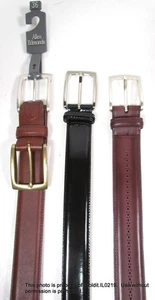 LOT 3 NEW MENS LEATHER BELTS SZ 36 Black Brown JOHNSTON & MURPHY, ALLEN EDMONDS - Picture 1 of 3