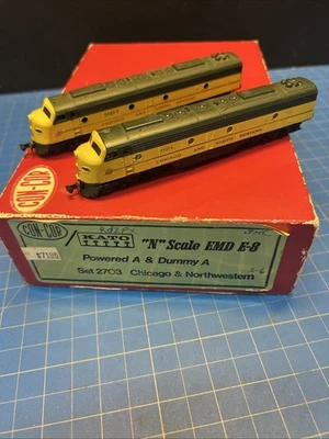 Con-Cor N Scale EMD E-8 Powered A Dummy A Unit Chicago & Northwest #5021A Tested - Image 1 of 4