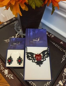 Disney Parks Magical Mischief Evil Queen Villain Costume jewelry necklace set ne - Picture 1 of 7