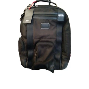 NEW Tumi HEDRICK Deluxe Brief Pack Ballistic Nylon Backpack - ALL BLACK Nwt - Picture 1 of 8