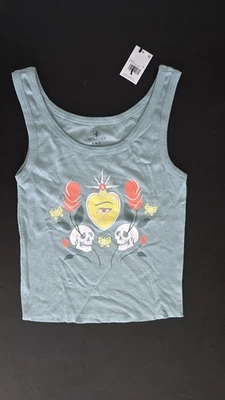 Nwt Volcom Psycho Love Graphic Tank Green, Medium  - Image 1 of 4