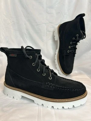 GH BASS - BOTA MOCASÍN RANGER DE GAMUZA PARA HOMBRE EE. UU. 7,5 NEGRA Cuero Superior con cordones Foto 1 de 4