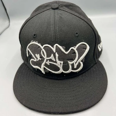 Dissizit! Never Sleep Hat Men 7 1/2 Black Embroidered 59Fifty New Era Fitted Cap - Image 1 of 4