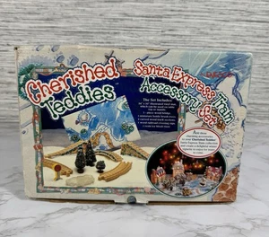 Vintage Enesco Cherished Teddies Santa Express Train Accessory Set NIB - Picture 1 of 10
